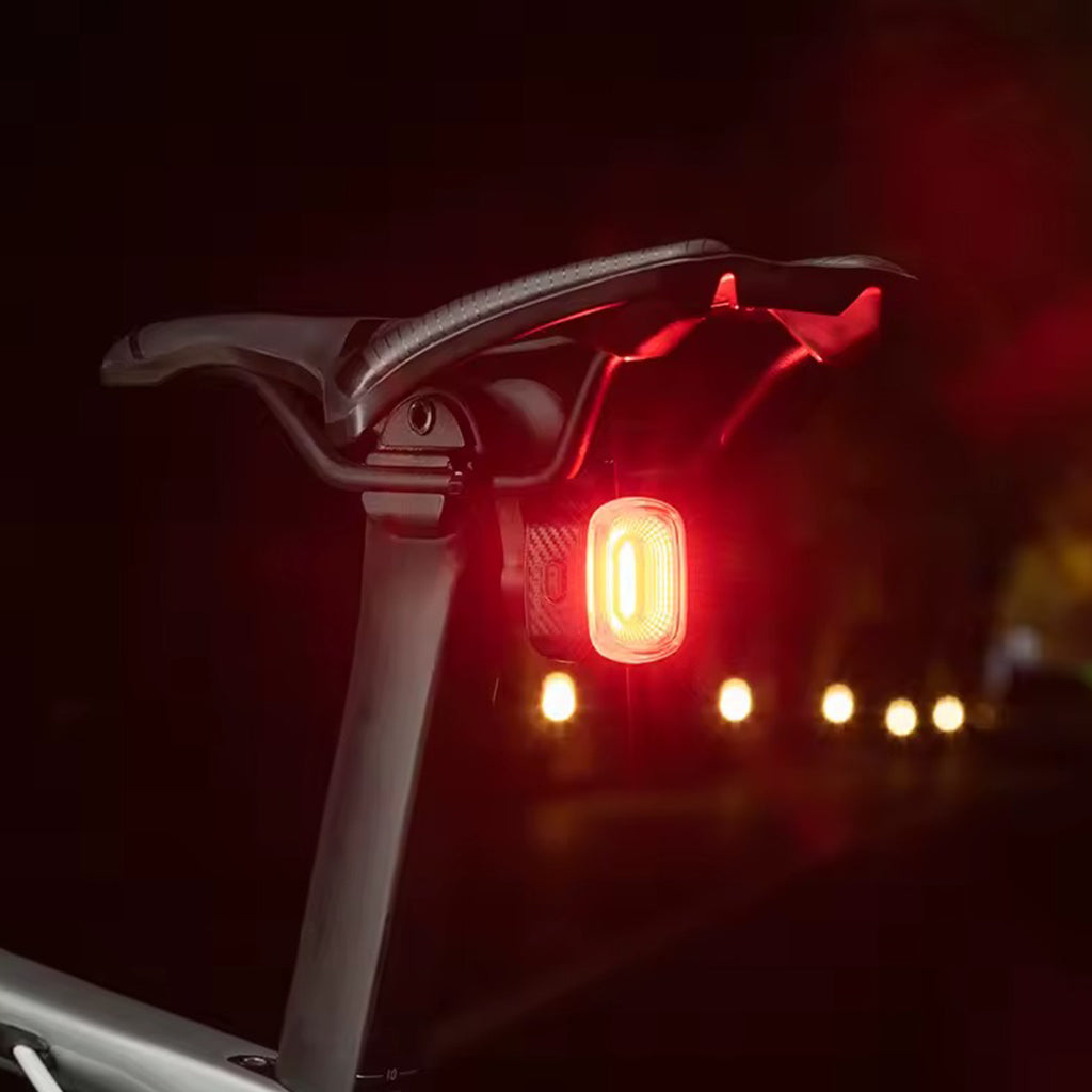 Feu arrière de vélo LED intelligent frein d'arrêt automatique IPX6 étanche - ChargeType-C