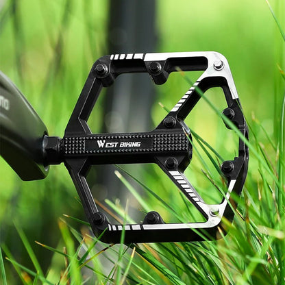 Pédales de vélo élargies pour VTT, Vélo de route, antidérapantes - Alliage d'aluminium